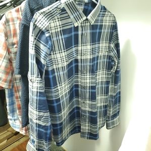 Express fitted button down shirt